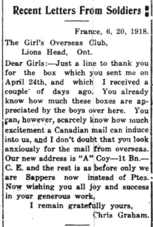 Canadian Echo Wiarton, July 24, 1918